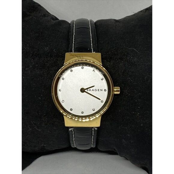 Skagen Freja Lille SKW2666 Women\'s Black Leather Analog Dial Quartz Watch JK584 main image 12